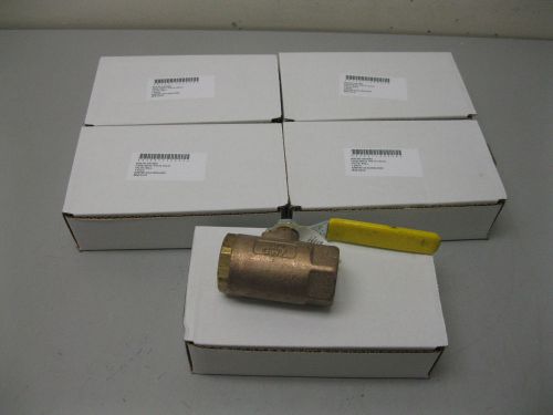 Lot (5) 1&#034; apollo conbraco 600# cwp brnz thrd 70-105-01 ball valve new g4 (1566) for sale