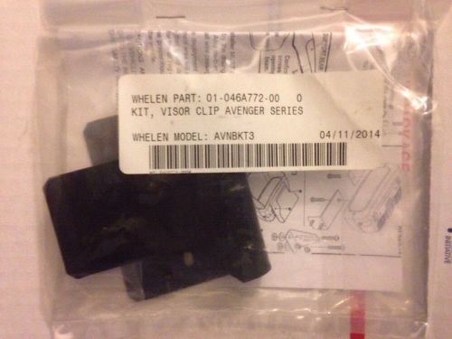 AVNBKT3 Whelen AVN Visor Clip Bracket Kit AVN BKT3 Brand New Free Shipping !!