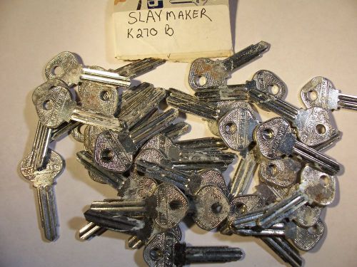 38  OLD   VINTAGE  ORG  SLAYMAKER  K270B   KEYS   UNCUT    LOCKSMITH