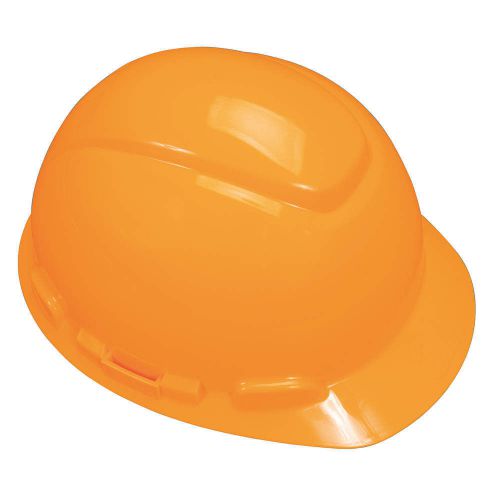 Hard Hat, 4 pt Pinlock, HDPE, Bright Org H-707P