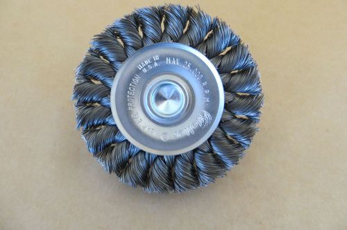 New in box knot wire brush wheel 3&#034; weiler 3a207a stem mount for sale