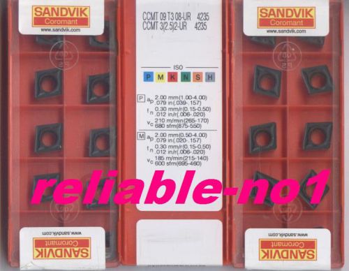 * FREE  SHIPPING *   SANDVIK    CCMT 09T308-UR        4235     50pcs