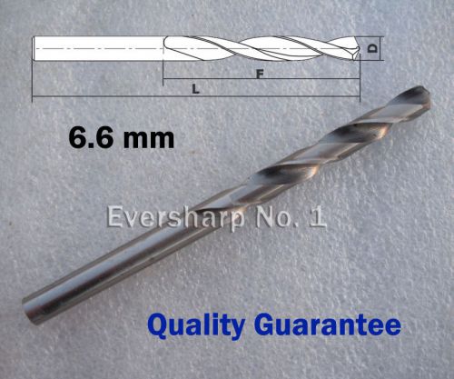 Quality Guarantee 1 pcs Straight Shank HSS Twist Drill Bits Dia 6.6mm(.2598&#034;)