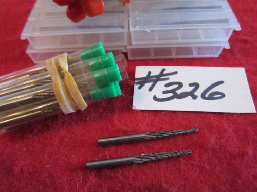 50  U.S.A.  3MM   CONE SHAPE, SOLID CARBIDE BURRS.  {326}