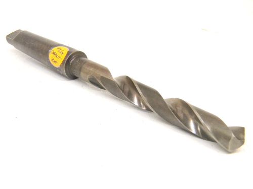 USED MORSE USA TAPER SHANK COBALT 43/64&#034; TWIST DRILL #3MT .6718&#034;