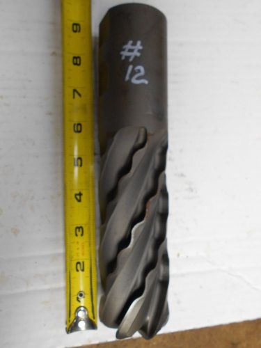 2&#034;End Mill    2&#034; Shank Weldon B81 HS Rougher  #12