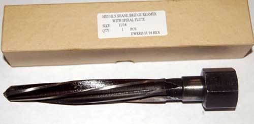 Quality import 15/16&#034; x 6-7/8&#034; hex shk bridge reamer for sale