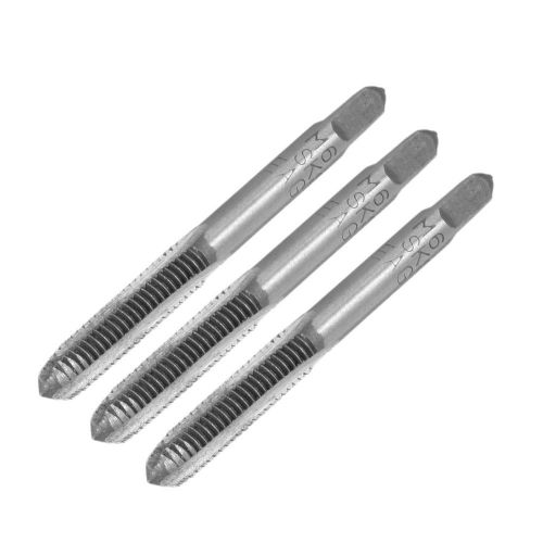 3 Pcs 6mm x 1.0mm Taper and Plug Metric Tap M6 x 1.0mm Pitch