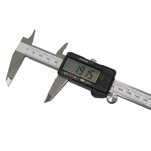 New 150mm/6&#034; Stainless Steel Electronic LCD Digital Vernier Caliper Micrometer