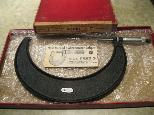 STARRETT 436RL MICROMETER  6&#034;-7&#034;