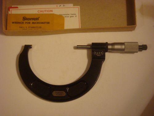 Starrett T216XRL-4 Digital Outside Micrometer, Ratchet Stop, Lock Nut, Carbide