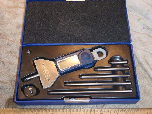 Fowler DIGITAL Depth Micrometer. 0-6&#034; COMPLETE W/ ORIGINAL CASE USED IN EX COND