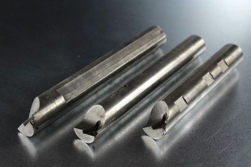 BORING BAR INDEXABLE CARBIDE INSERT LOT OF 3 HEAVY DUTY 15/16&#034; SHANK