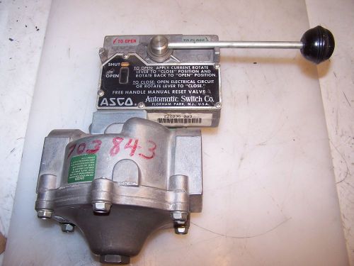 NEW ASCO 2&#034; MANUAL RESET SHUTOFF VALVE FUEL GAS 20 PSI CATALOG 8044A5  120 VAC