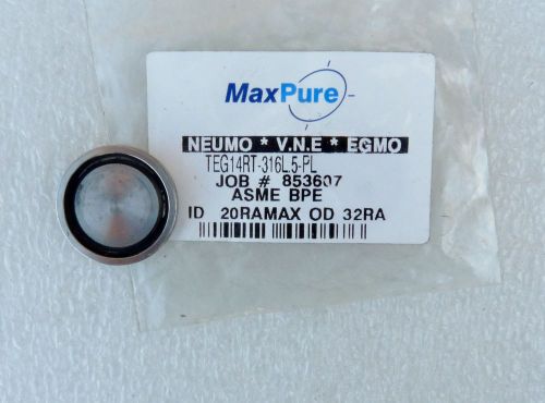 MAX PURE NEUMO V.N.E. EGMO TEG14RT-316L.5-PL ASME BPE FLANGE END BLANK BLIND 1&#034;