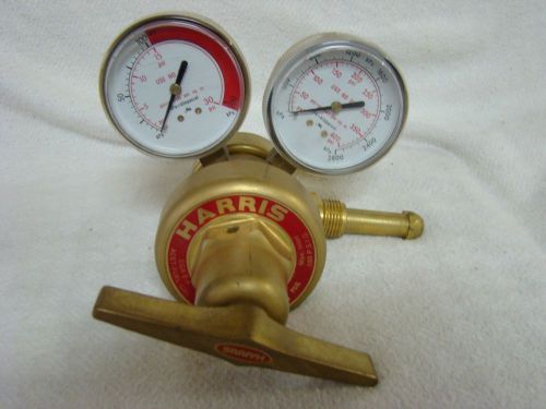 HARRIS MODEL 9200NC GAS REGULATOR W/ GAUGE GAGE 15 PSIG (304)