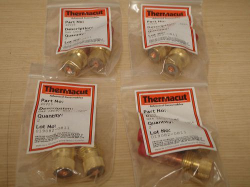 Lot of eight (8): thermacut 45v27 gas lens 1/8 !59c! for sale