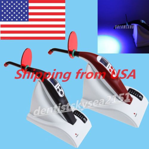 Dental Cordless LED Curing Light Unit Light Curing Lamp 2 Colors USA Stock