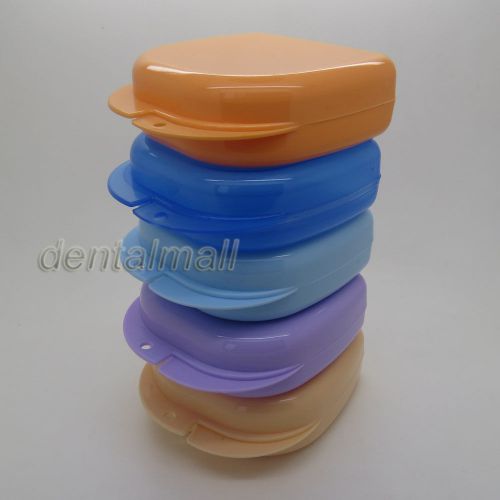 5Pcs Dentalmall New Dental Denture Plastic Teeth Box Retainer Case