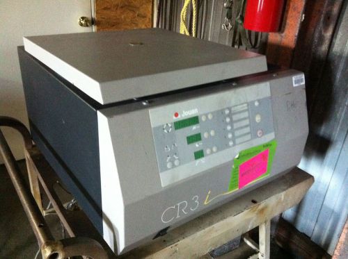 Jouan cr3i refrigerated all-purpose centrifuge, no rotor, imbalance error for sale
