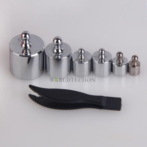 6 Pcs 100g 50g 20g 10g 5g Precision Calibration Weights Balance Test Cal Set Kit