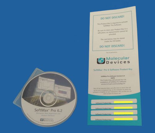 Molecular Devices SoftMax Pro 6.2 Microplate Analysis Software &amp; License Code