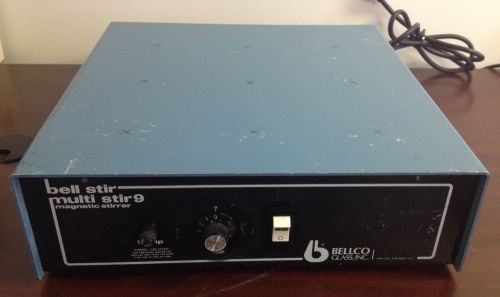 Bellco Glass Bell Stir Multi Stir 9 Position Magnetic Stirrer Cat. #7760-00303