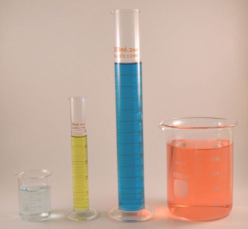 Cylinders 250mL 50mL Beakers 1000mL 100mL Borosilicate Glass Griffin New Lab