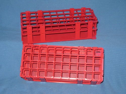 Plastic test tube rack stand lab 40 tubes 16mm O.D.