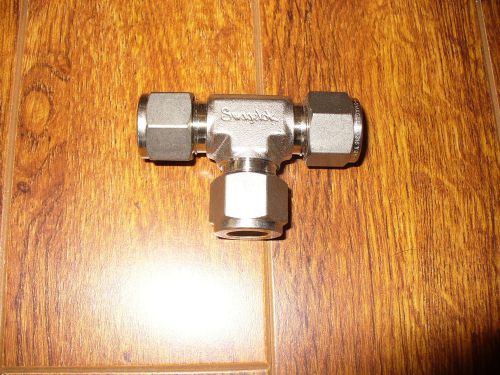 Swagelok SS-810-3, SS Swagelok Tube Fitting, Union Tee, 1/2 in. Tube OD