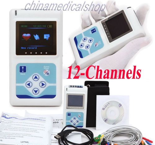 Tlc5000 dynamic ecg/ekg system holter recorder/analyzer 12 channel + software for sale