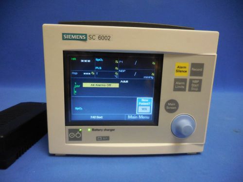 SIEMENS SC 6002 ENG PATIENT MONITOR SC6002 Model 55 85 570 E533U + POWER SUPPLY