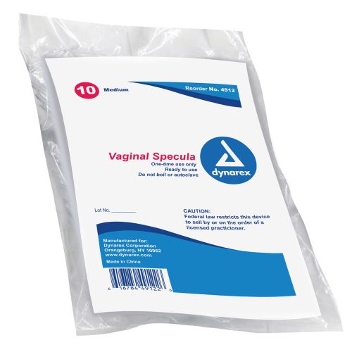 9 pk of Plastic Disposable Vaginal Speculum Size Medium