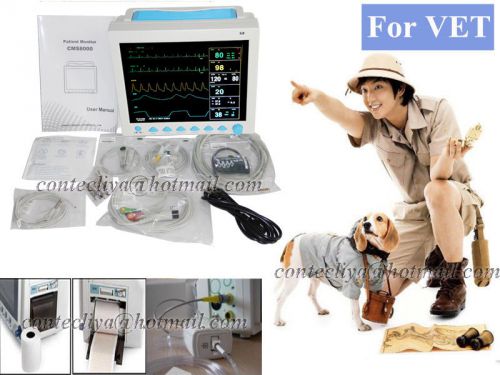 2015 CE*FDA VET Veterinary Use Multiparameters ICU Animals Patient Monitor+ETCO2