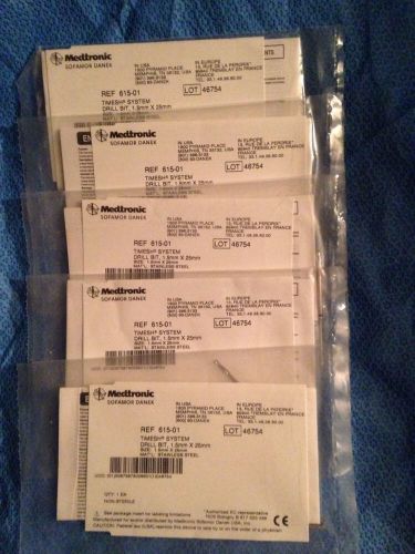 Lot Of 5 Medtronic Timesh Drill Bits NEW!!! 615-01