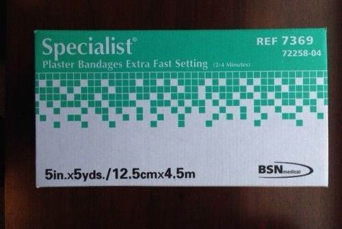 BSN Medical Specialist Plaster Bandages 5&#034;x5yard 12 per box #7369 NEW Extra Fast