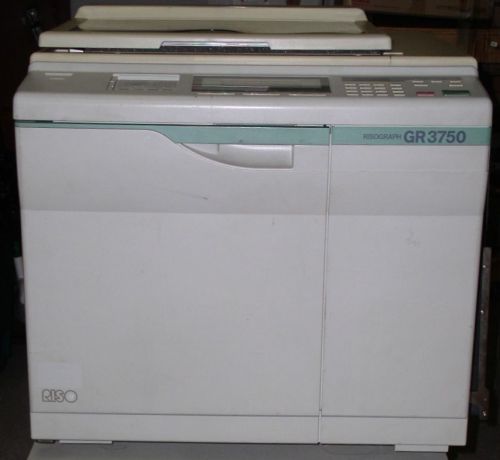 Riso RisoGraph GR 3750 Hi Speed Digital Duplicator Copier working