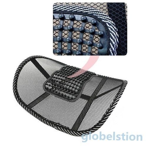 Lumbar Support Massage Beads For Car Seat Chair Massage Mesh Back Cushion New