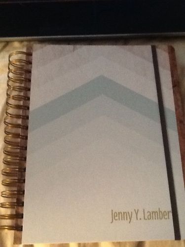 2015 Inkwell Press Planner, Wood Chevron Design, Classic Layout, New