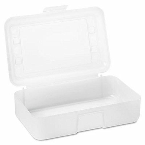 Advantus Gem Polypropylene Pencil Box/Lid, 8 1/2 x 5 1/2 x 2 1/2 (AVT34104)