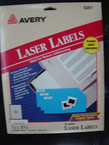 Avery 5267 white 2160 labels return address labels - laser - 1/2x 1-3/4 for sale