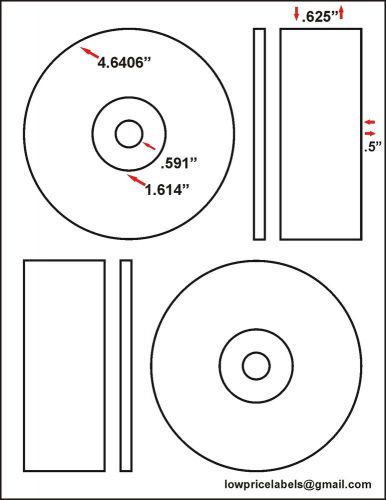 2,800  cd/dvd labels matte memorex core compatible labels fast  shipping ! for sale