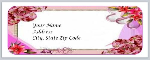 30 Flowers Personalized Return Address Labels Buy 3 get 1 free (bo65)