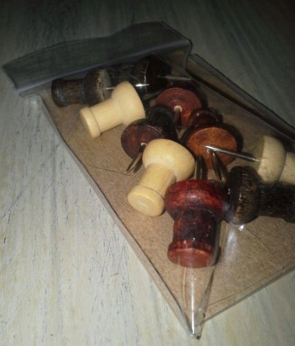 Wooden Push Pins (Thumb Tacks)