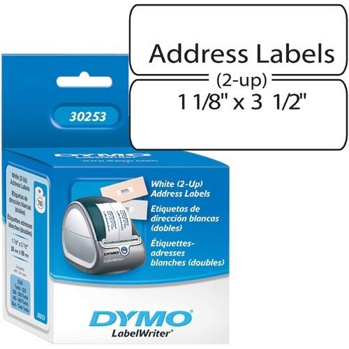 DYMO 30253 700CT ADDRESS LABEL 2UP 1-1/8 X