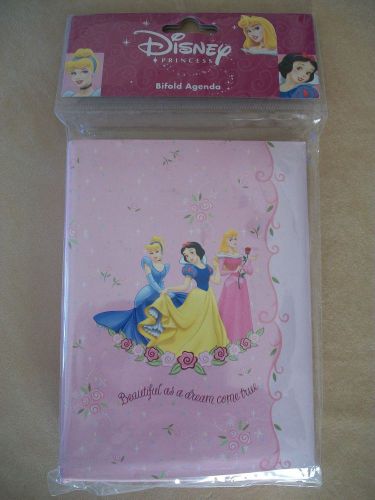 Pink disney princess address and bifold agenda book 6&#034; x 4&#034;, new in package!!! for sale