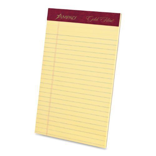 Ampad Gold Fibre Premium Jr. Legal Writing Pad - 50 Sheet - 16 Lb - (20004)