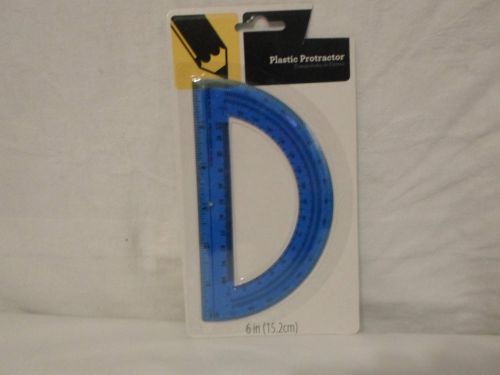 Blue Plastic Protractor Shatter Resistant