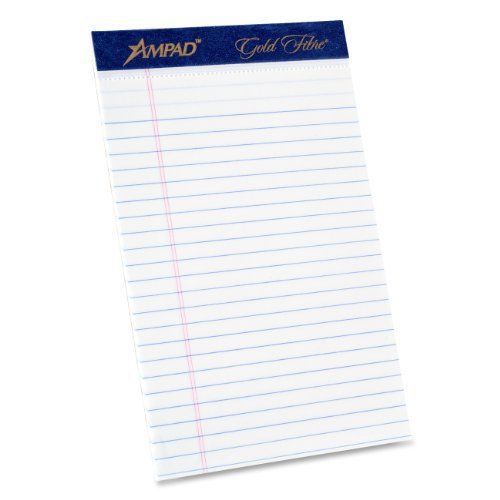 Ampad gold fibre premium jr. legal writing pad - 50 sheet - 16 lb - (amp20054) for sale