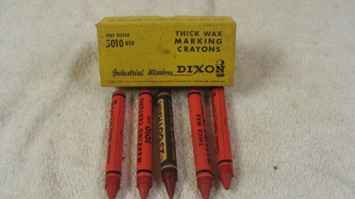 Dixon wax markers 5 red never used ones for sale